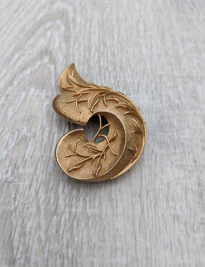 Sarah Coventry Gold Tone Metal Leaf and Branch Three Etsy
