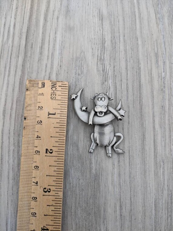 JJ Jonette Jewelry Bright Silver Pewter 'USA Angel' Tack Pin