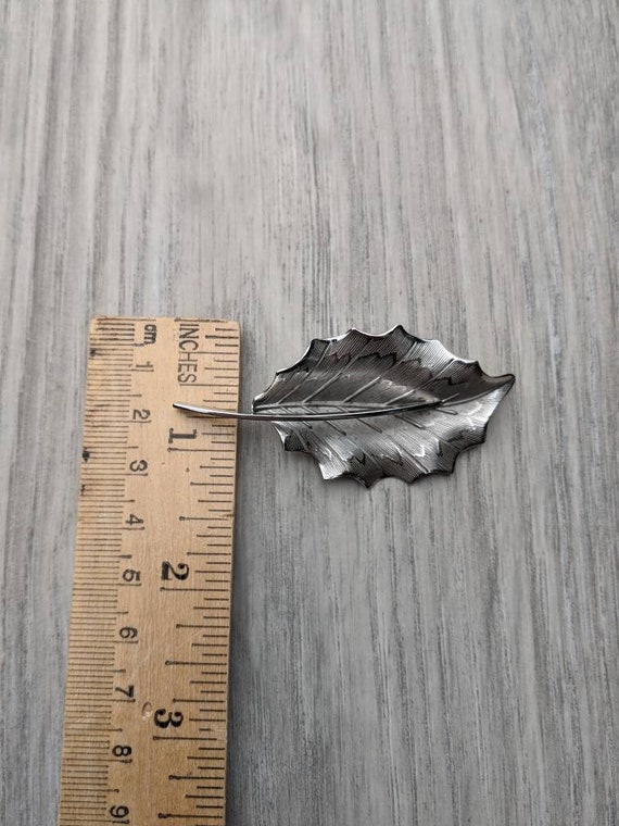 Midcentury Beau Sterling Three Dimensional Leaf B… - image 3