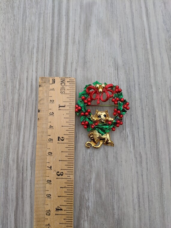 AJC Ruby Red, Emerald Green, and Black Enamel and… - image 2