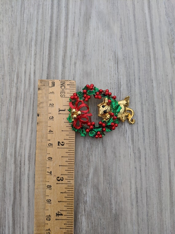 AJC Ruby Red, Emerald Green, and Black Enamel and… - image 3