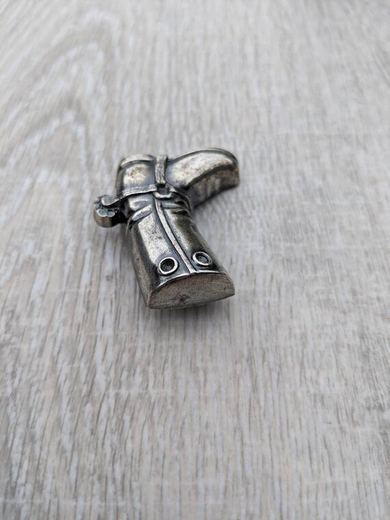 Three Dimensional Silver Tone Metal Equestrian Bo… - image 8