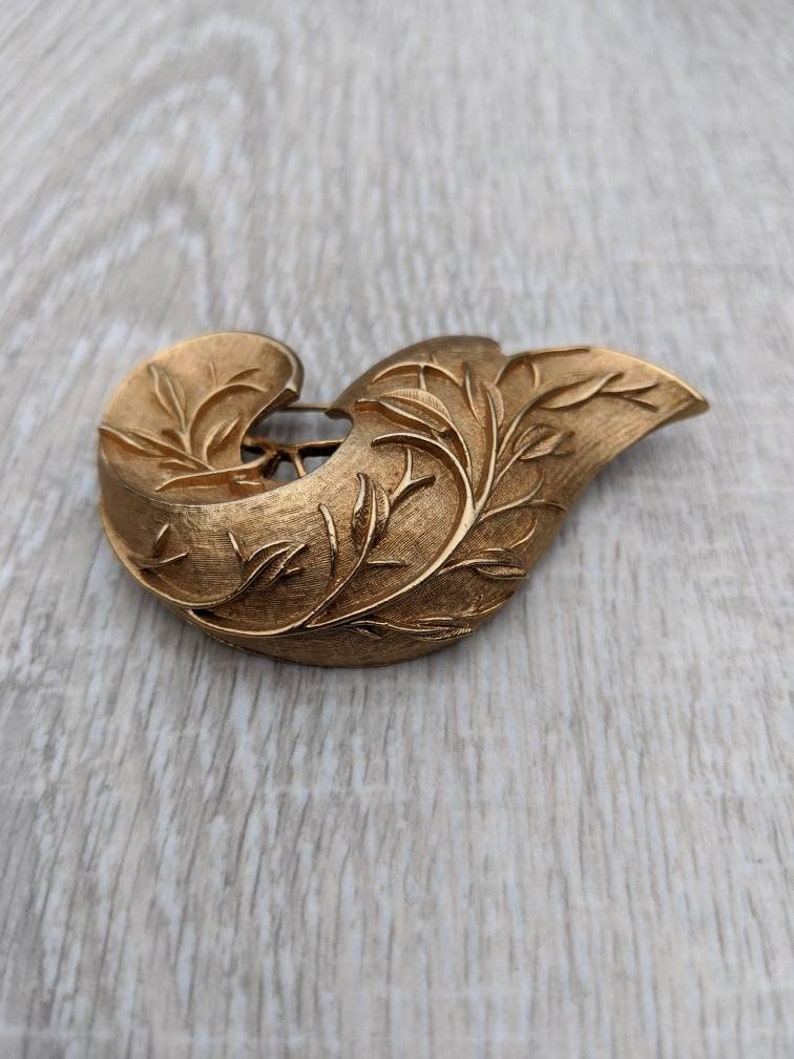 Sarah Coventry Gold Tone Metal Leaf and Branch Three Etsy