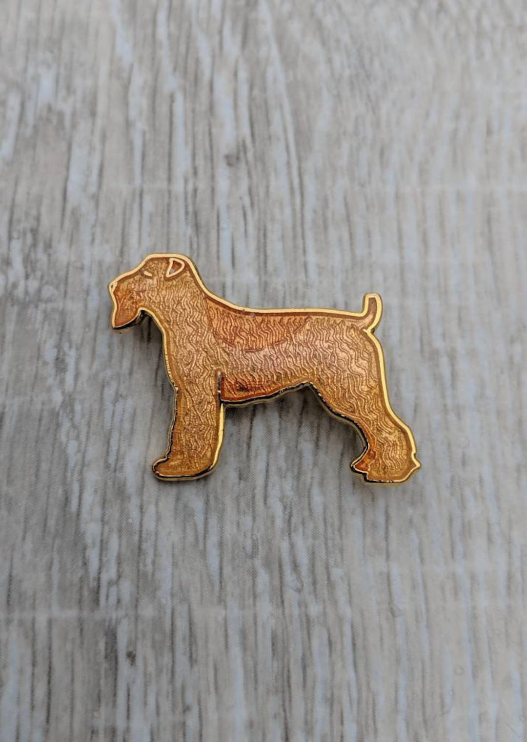 William Spear Cloisonne Enamel and Gold Plated Metal Terrier