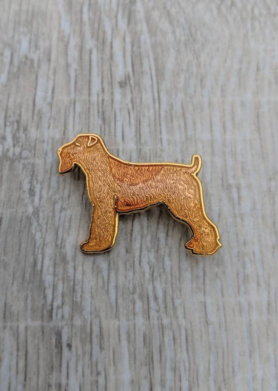 William Spear Cloisonne Enamel and Gold Plated Metal Terrier
