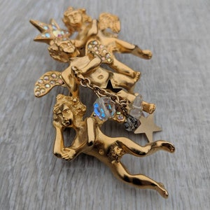 Limited Edition Kirks Folly Family Affair Angel Pin Brooch Numbered 488/500 in Original Box image 7