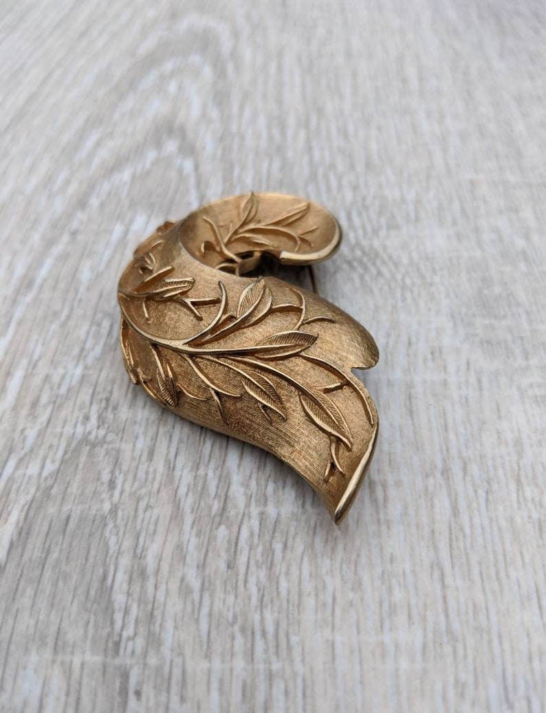 Sarah Coventry Gold Tone Metal Leaf and Branch Three Etsy
