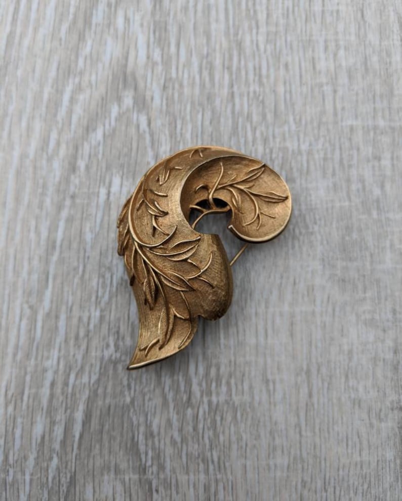 Sarah Coventry Gold Tone Metal Leaf and Branch Three Etsy