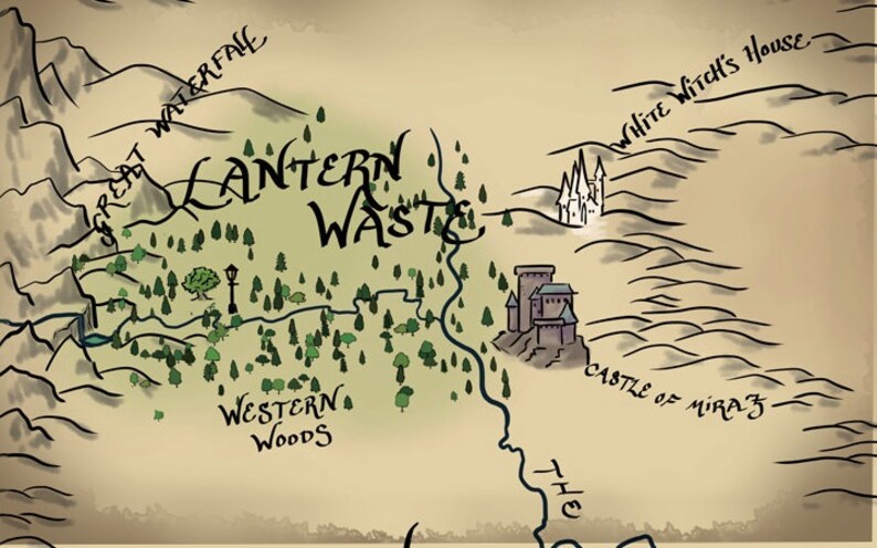 Карта нарнии по книге