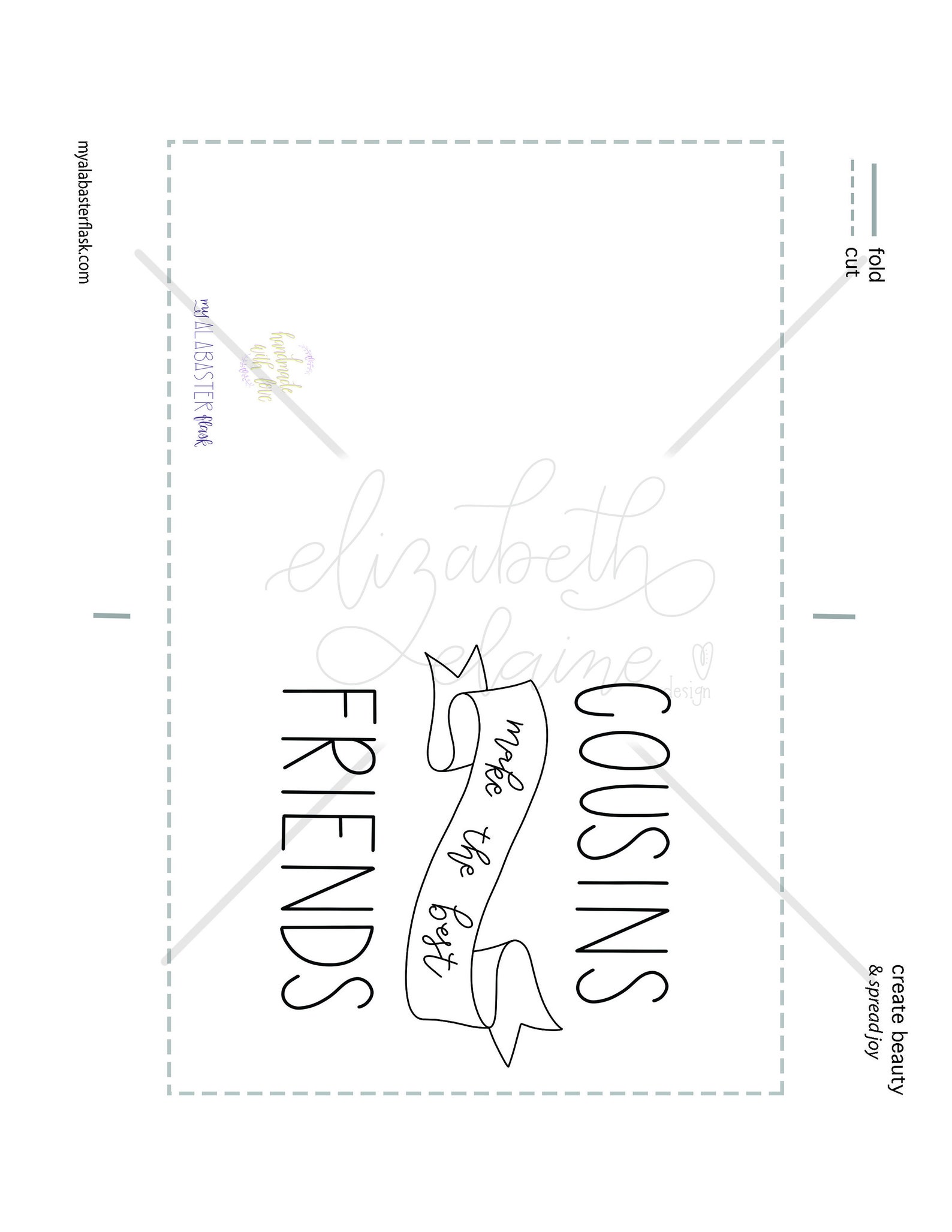 Cousins Card digital greeting card print at home card | Etsy