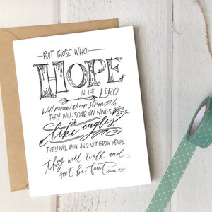 There is Hope, greeting card, digital download, Isaiah 30:41, Encouragement Bible Verse, Uplifting card, Christian card, Bible verse,