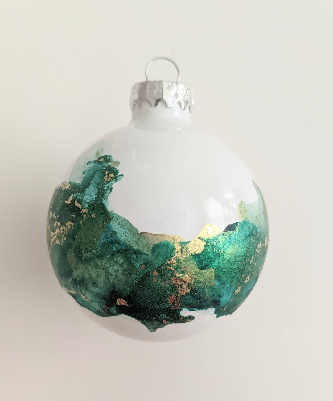 Christmas Ornament, Aqua Glass Ornament, Christmas Decor, Home Decor