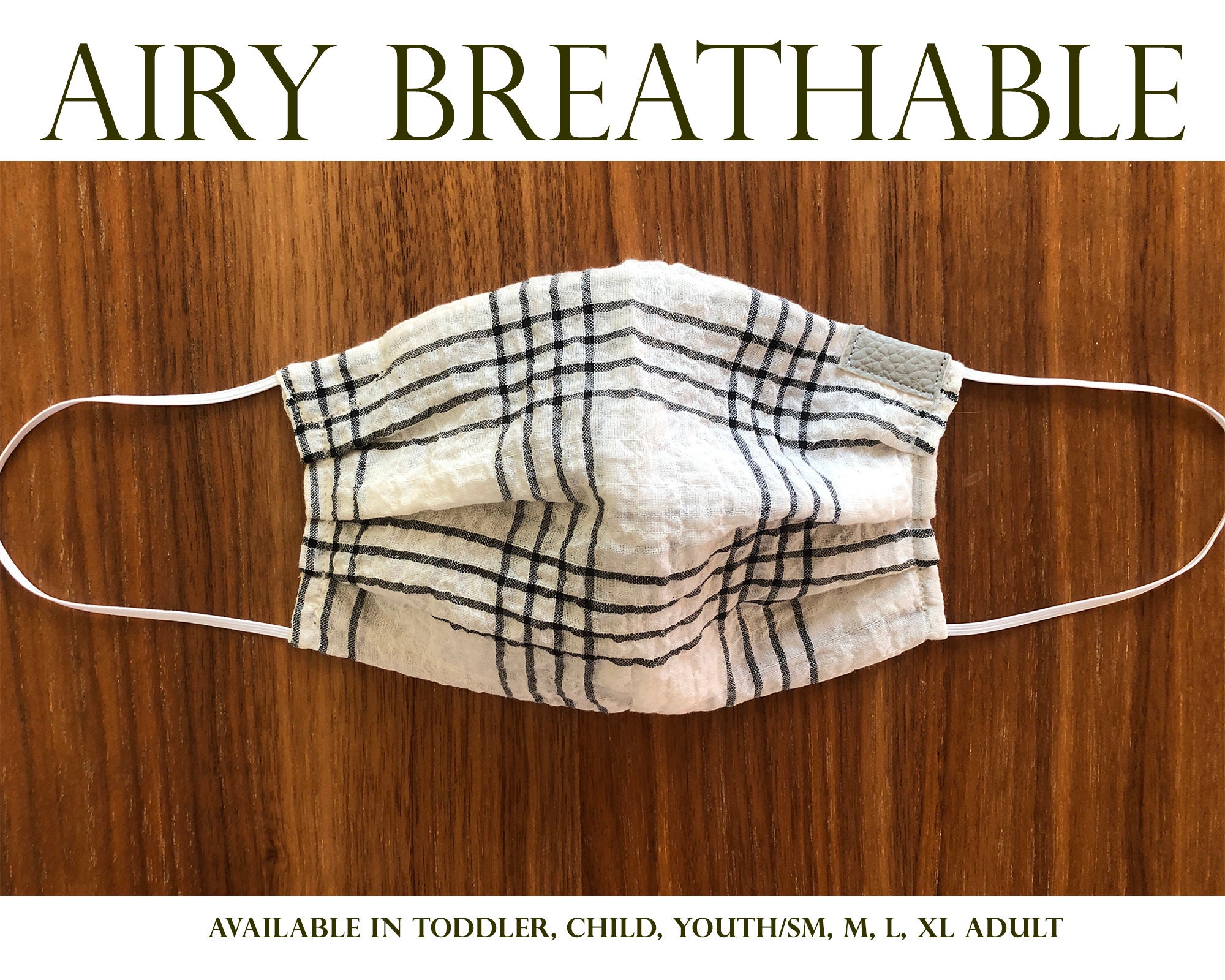Easy to breathe face mask | Seersucker mask | Face Mask with Filter |…