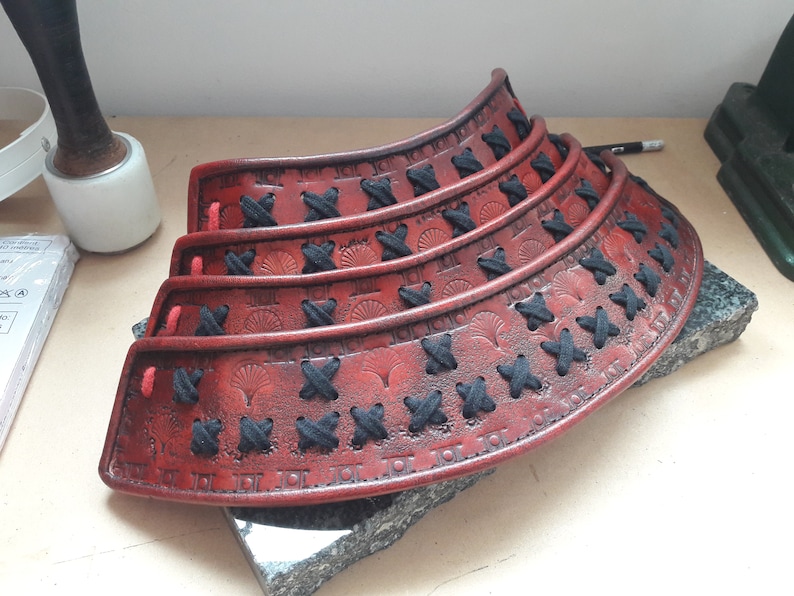 SAMURAI - Nodawa / Mempo en cuero imagen 1