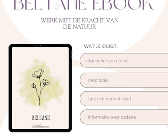 Nederlandstalige Beltane eBook - Vier het Jaarfeest met Meditatie & Tarot - Uniek Cadeau Idee