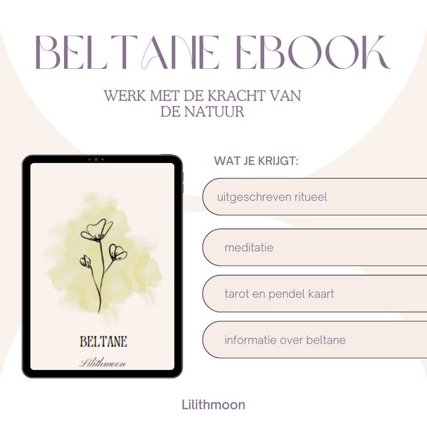 Beltane  Ritueel Werkboek voor solitaire heksen , 9 pagina's, afdrukbare PDF [DIGITAL DOWNLOAD]