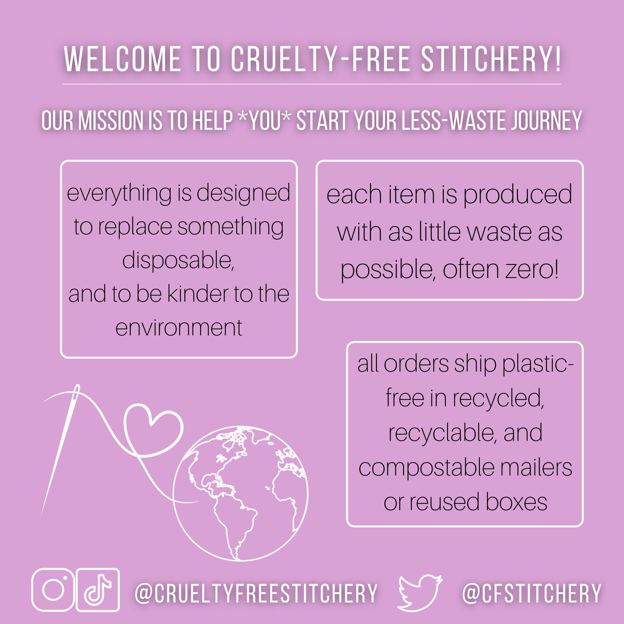 Reusables by Cruelty-Free Stitchery