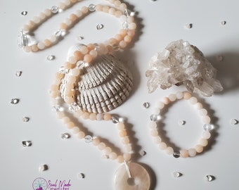 Peach Aventurine Mala