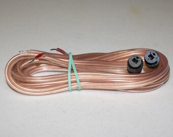 Bang Olufsen Type Speaker Cables 2Pin DIN Male 20ft pr Read NEW!