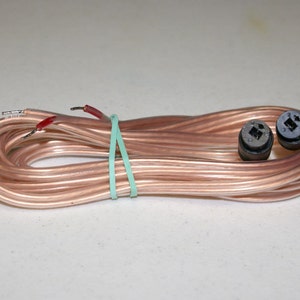 Coppia di cavi per altoparlanti tipo Bang Olufsen, da 2 pin DIN femmina a 2 pin DIN maschio, lunghezza 2 metri ~ 6,5 piedi