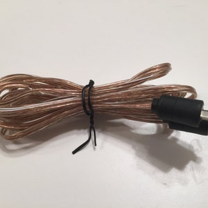 Pair Bang Olufsen Type Speaker Cables 2 Pin DIN Male - 5ft-25 ft Long - High Quality