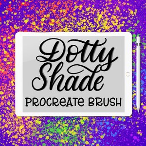 Dotty Shade lettering brush for Procreate App