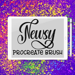 Procreate 用の Newsy レタリング ブラシ