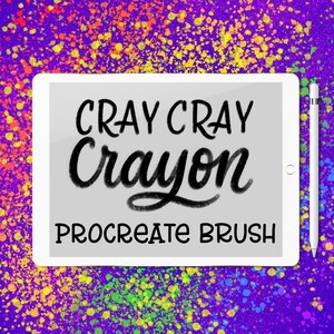 Cray Cray Crayon - Pincel de letras para Procreate App