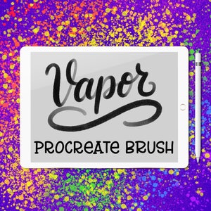 Procreate 用 Vapor レタリング ブラシ