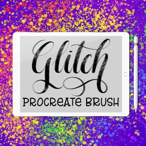 Glitch - Procreate lettering brush