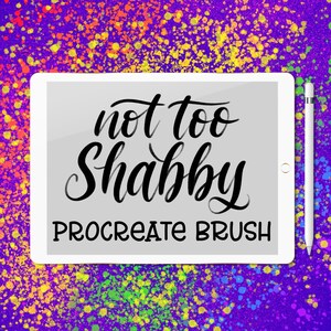 Not Too Shabby lettering brush for Procreate app