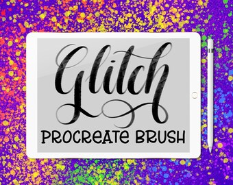 Glitch - Procreate lettering brush