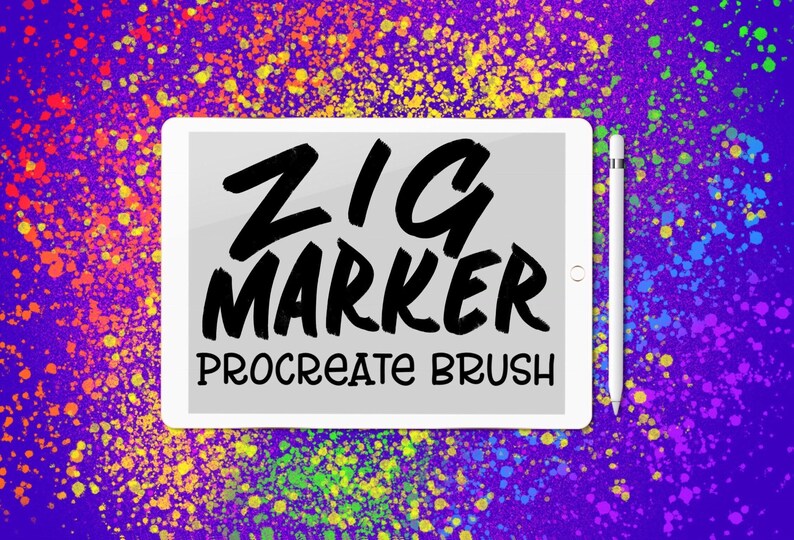 Zig Marker Procreate Lettering Brush Zig Marker Procreate Lettering Brush