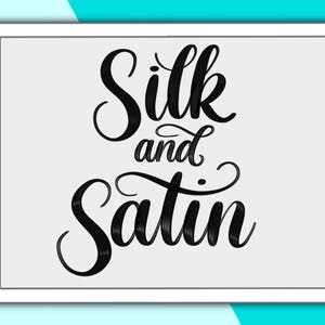 Silk and Satin Procreate lettering brush duo image 2