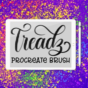 Treadz - Procreate lettering brush