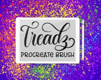 Treadz - Procreate lettering brush