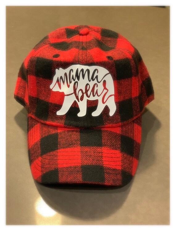 buffalo plaid baseball cap