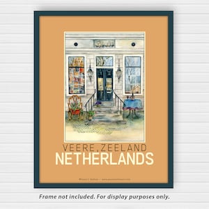Veere, Zeeland, Netherlands Quaint Shop Entrance - Travel Poster
