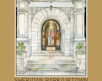 Sheraton Park/Uptown Chicago Vintage Entryway Poster