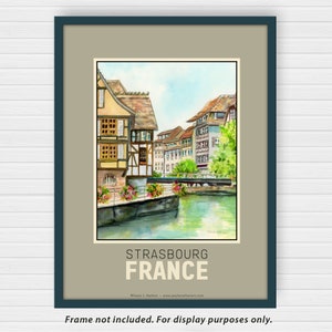 Strasbourg, La Petite France — Canal — Travel Poster