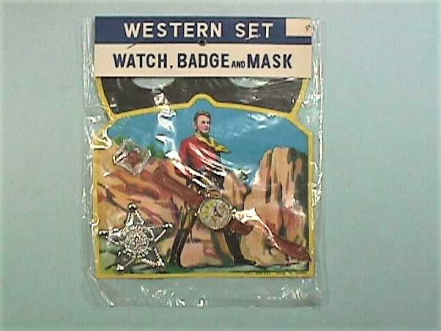 Watch Vintage Western Set Badge & Mask 