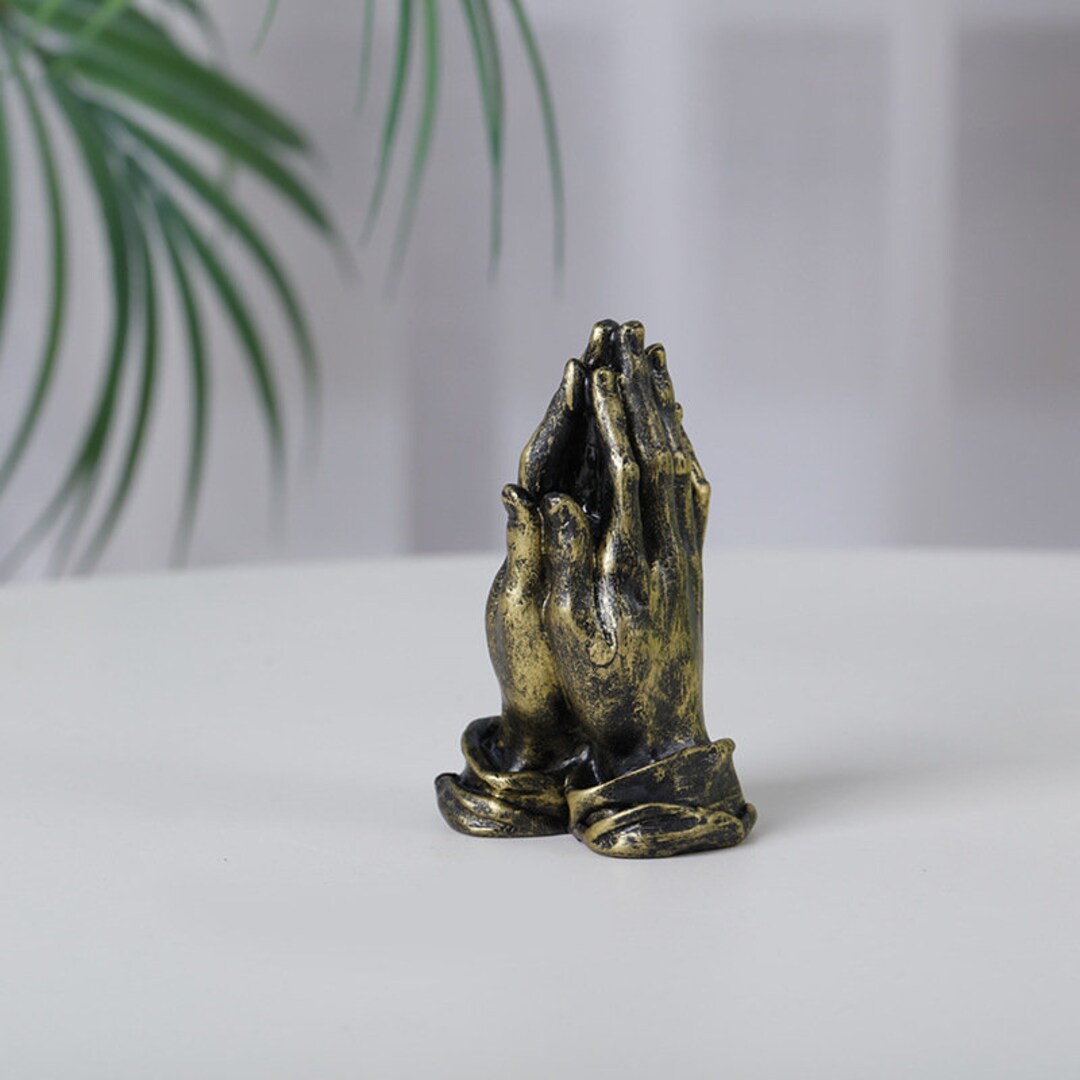 Praying Hands Sculpture Good Luck Sculpture Object of Faith Etsy