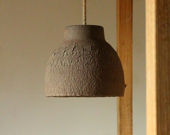 Ceramic lamp shade - Pendant lights - Small lamp shade - Nature home decor - Loft lighting - Texture lighting - Swag lighting - Loft
