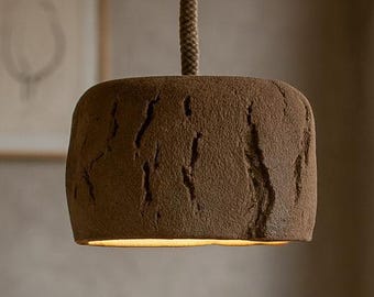 Rustieke keramische Wabi Sabi-hanglamp