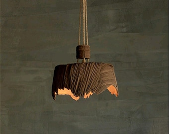 Ceramic lamp shade, Pendant lights, Nature home decor