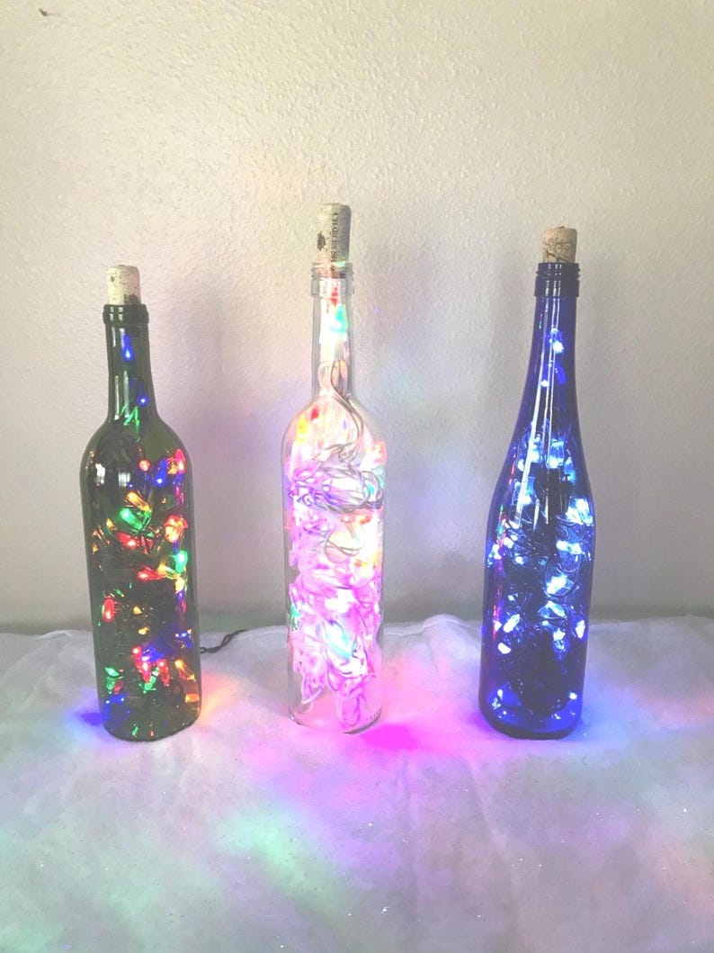Christmas Light Wine Bottle image 2