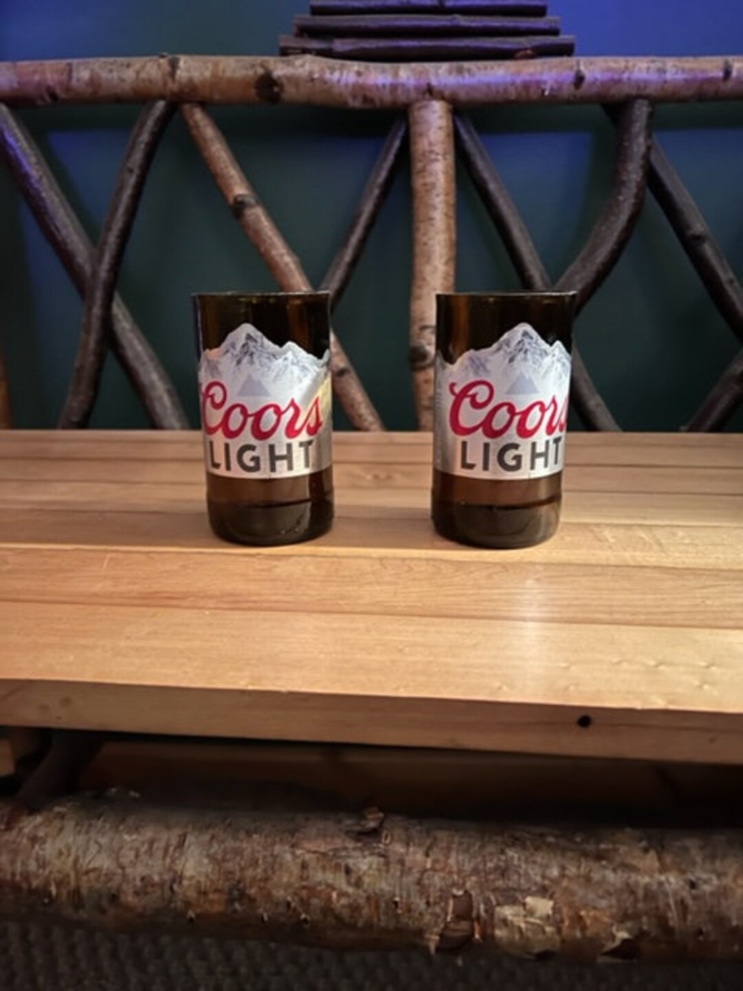 Coors Light Glasses Set of 2 Etsy