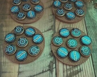Blue Moon Coasters Set of 4