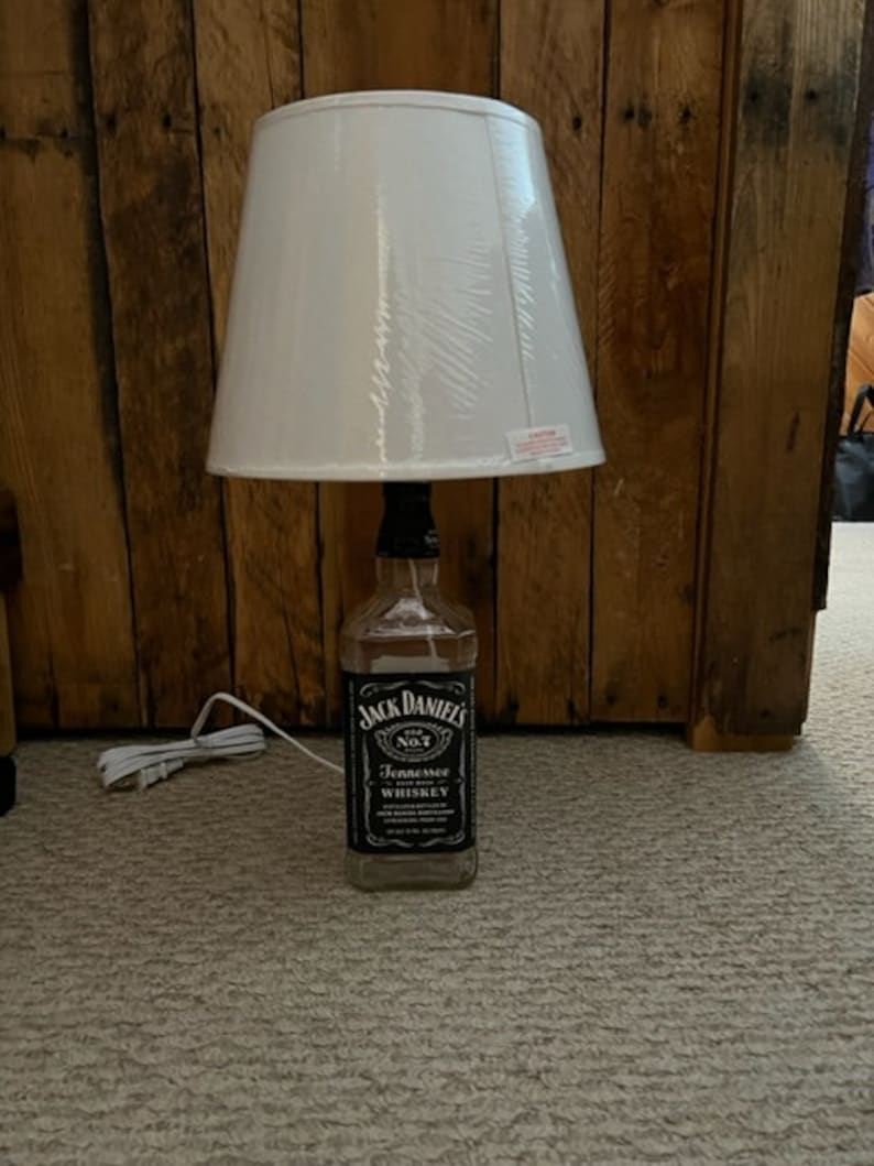 Jack Daniel's Whiskey Bottle Lamp 1L - Etsy
