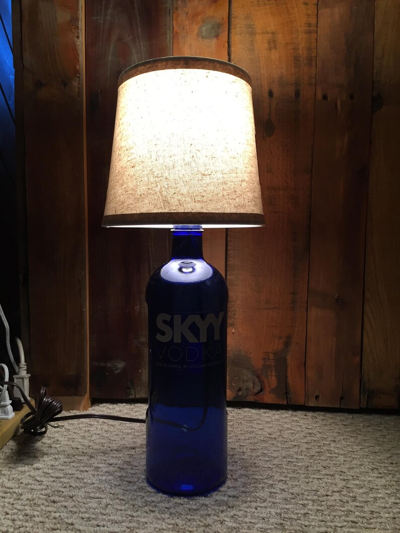 Liquor Bottle Lamp Skyy Vodka